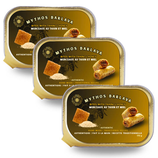 Authentic Tahini & Honey Baklava - 3 pack