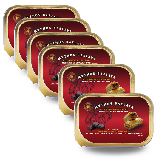 Authentic Dark Chocolate Baklava - 6 pack