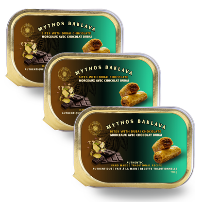 Authentic Dubai Chocolate Baklava - 3 pack