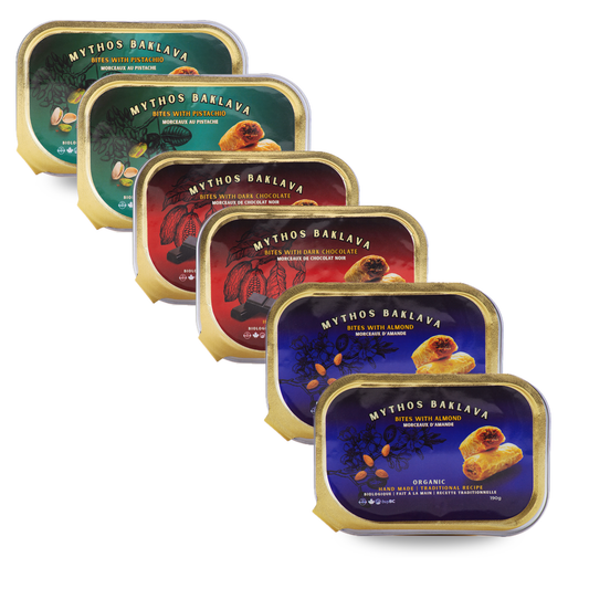 Organic Baklava Collection by Mythos, made in Canada. Buy the best sellers online