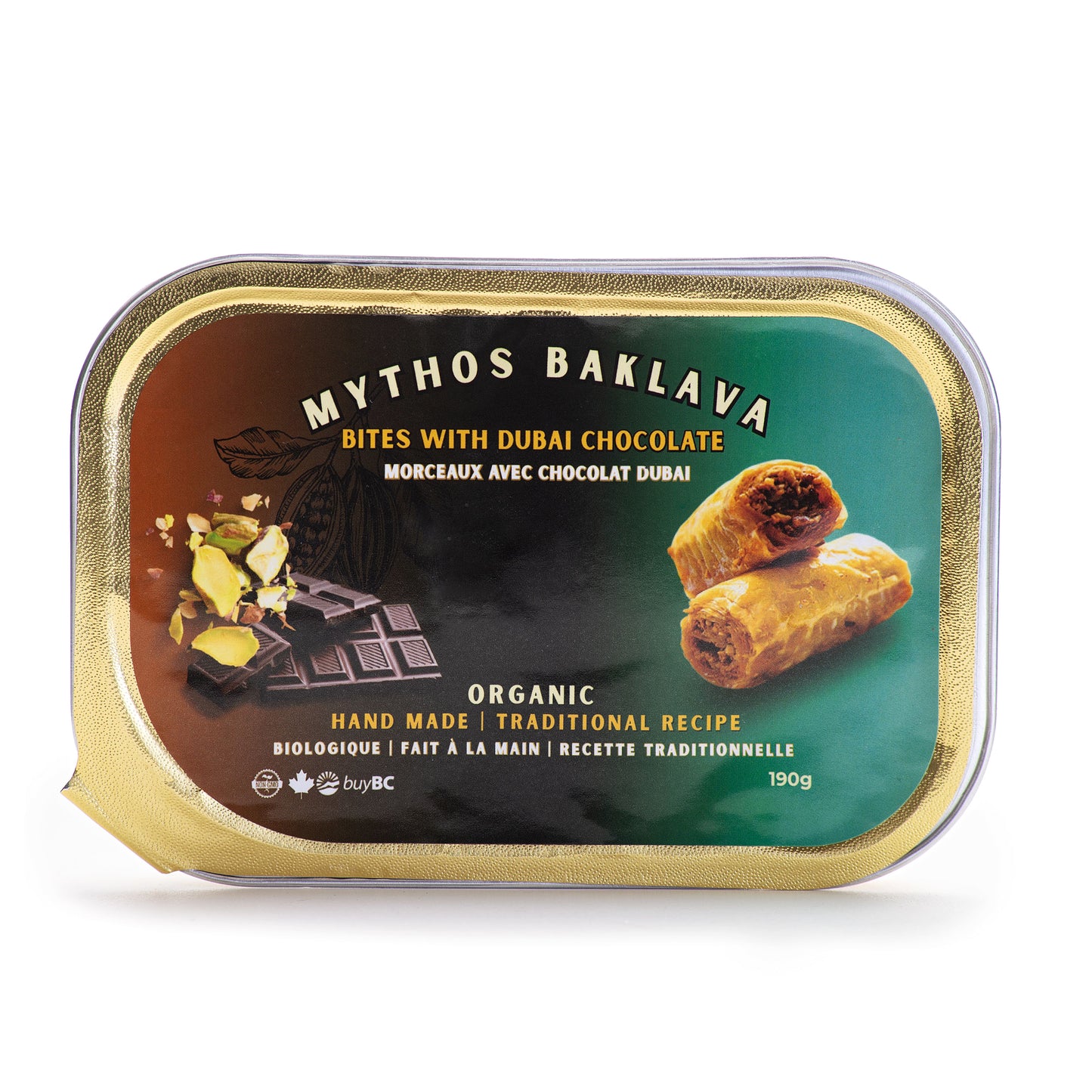 Mythos packaged Organic Dubai Baklava
