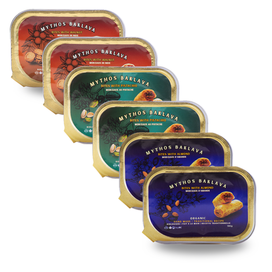 Mythos Organic Baklava gift set, made in Canada, online sale