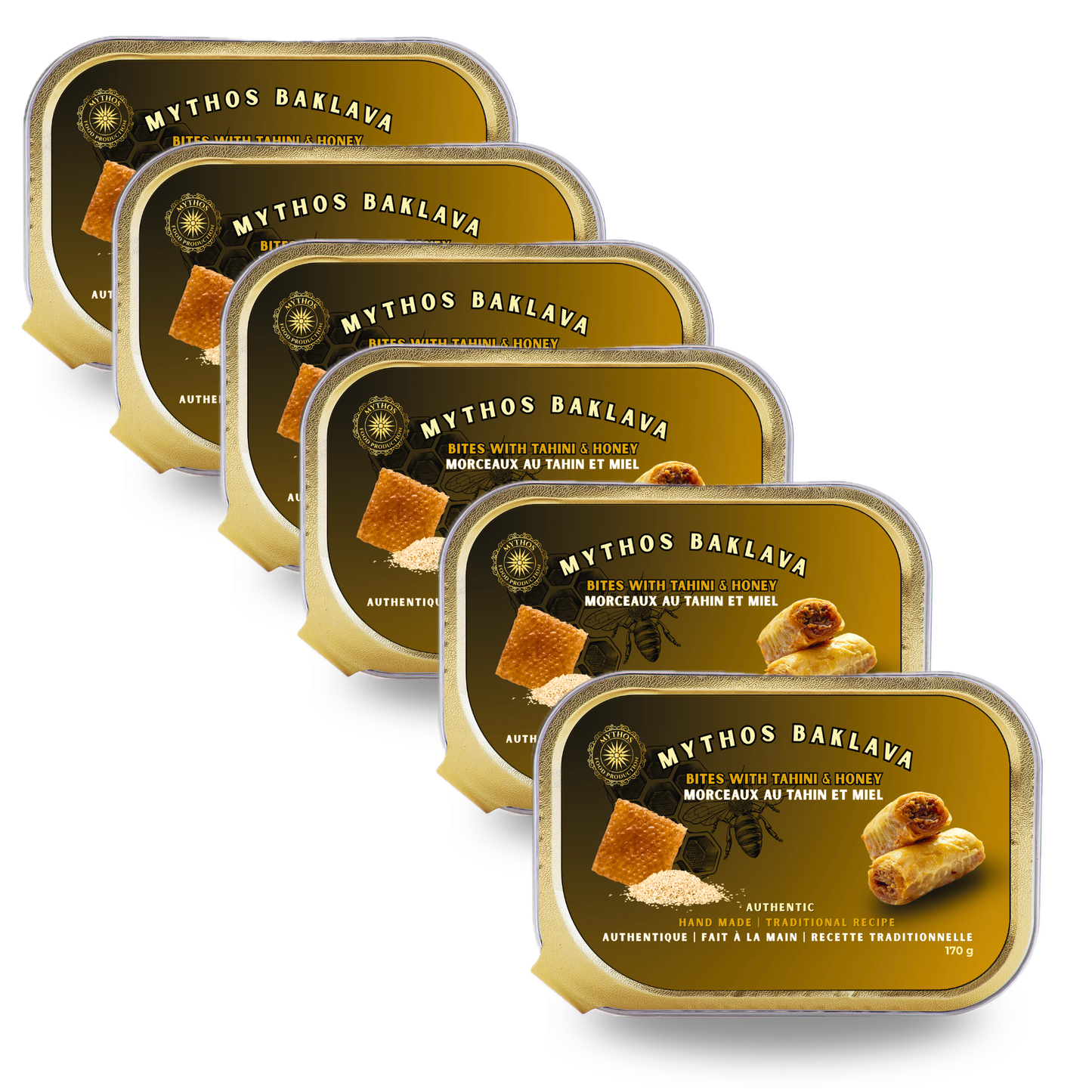 Authentic Tahini & Honey Baklava - 6 pack