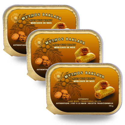 Authentic Walnut Baklava - 3 pack